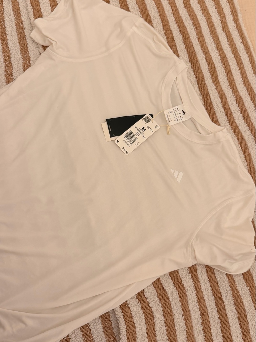 adidas women’s White Short Sleeve Performance Tee